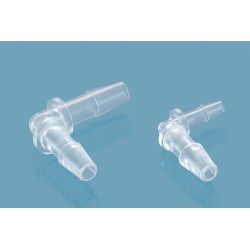 Elbow connector for pipe with anti-slip feature, from Ø1.60 to Ø11.8