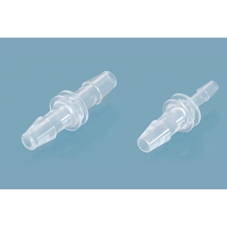 Barbed Bulkhead Union for pipe with anti-slip feature, from Ø1.82 to Ø12.7